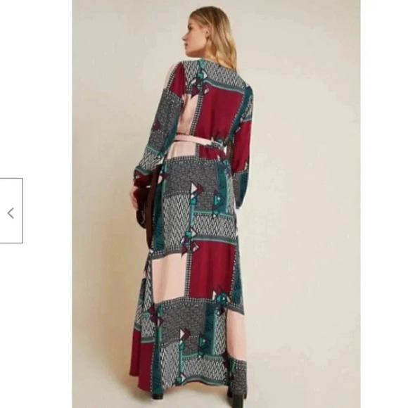 Anthropologie Size XS Porridge Virginia Wrap Maxi Dress NEW! - Picture 3 of 7
